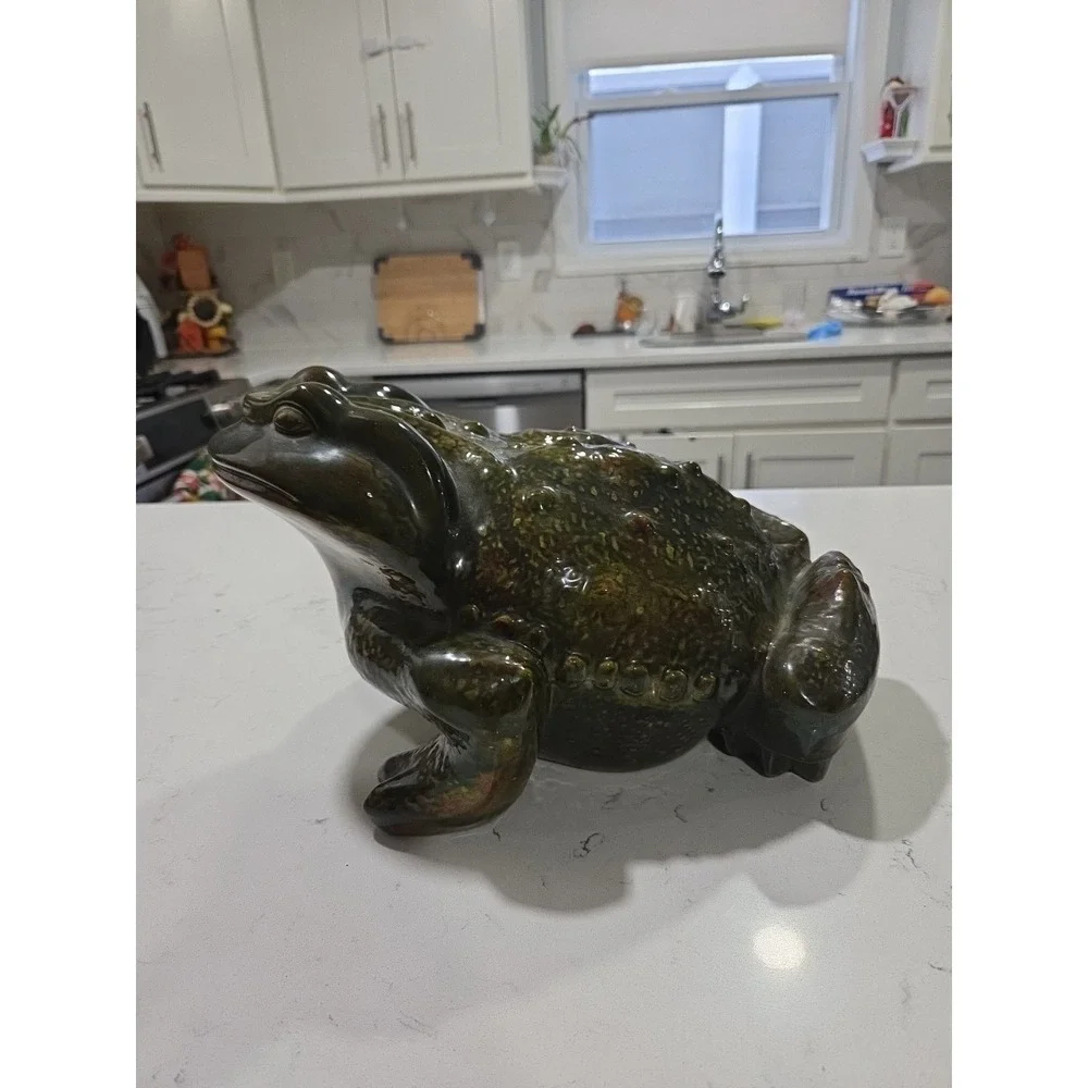 Arnels Jumbo XL Ceramic Frog Garden Frog Toad-Extra Large Vtg, 14